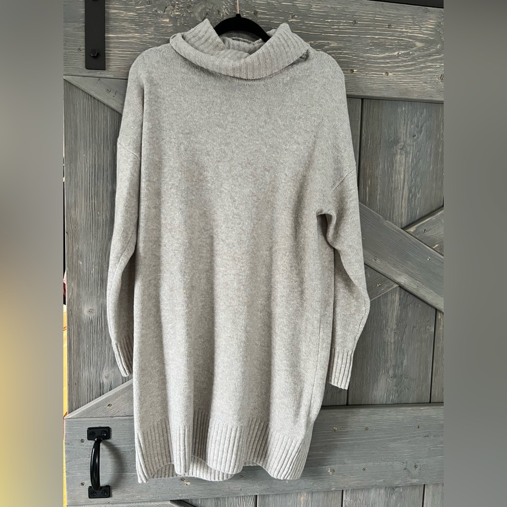NWOT Oatmeal colored sweater dress